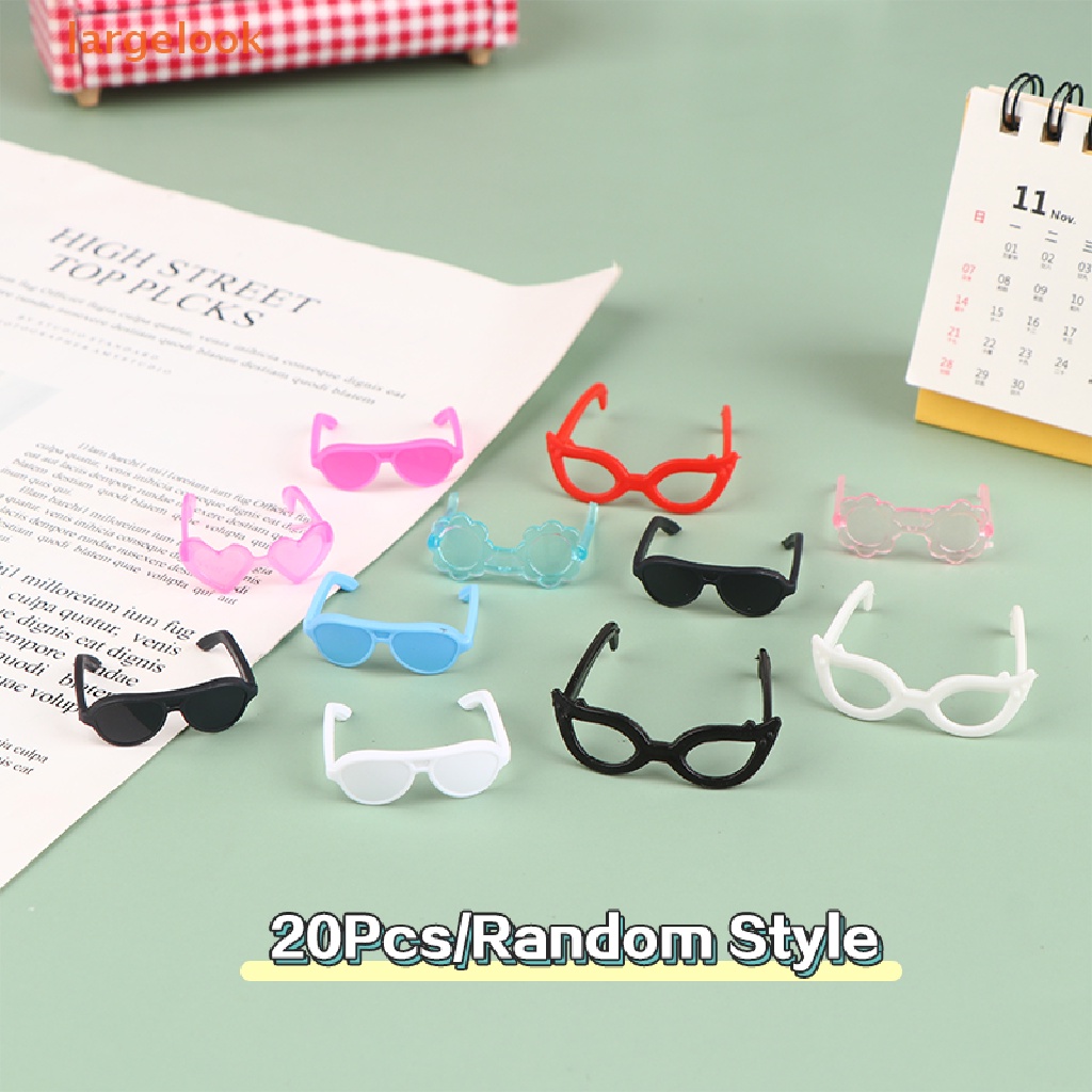 Set 20 Mắt Kính Nhiều Màu Sắc Dùng Để Trang Trí Búp Bê