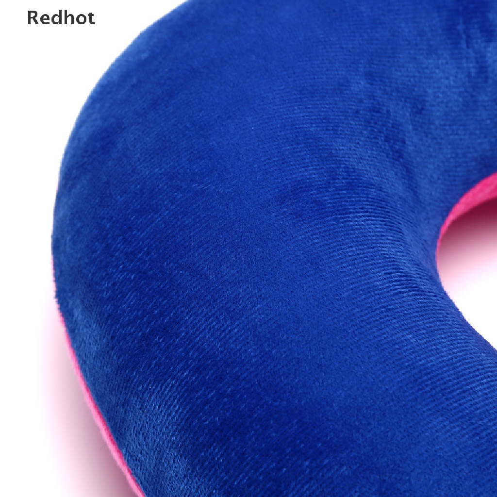 1 Gối Kê Cổ Bơm Hơi Hình Chữ U Bằng PVC Mềm Mại Dùng Khi Đi Du Lịch