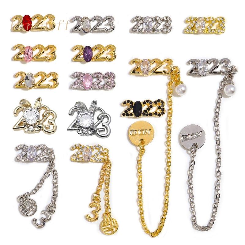 Phụ Kiện Kim Loại Đính Trang Trí Móng Tay Nghệ Thuật