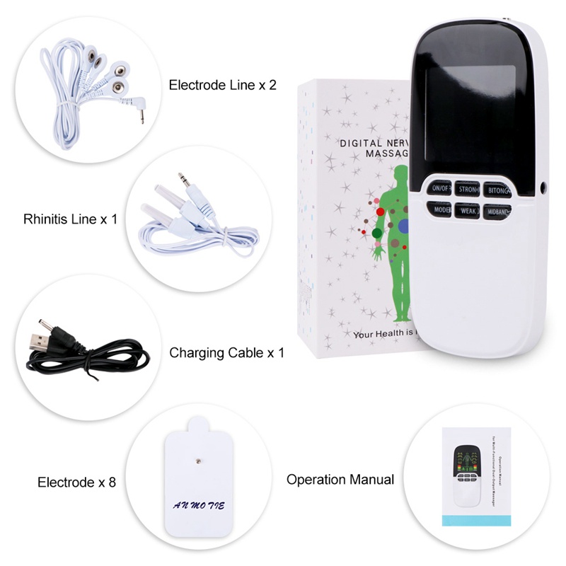 Máy Massage Vật Lý EMS TENS Unit Sức Khỏe Sạc Điện EMS