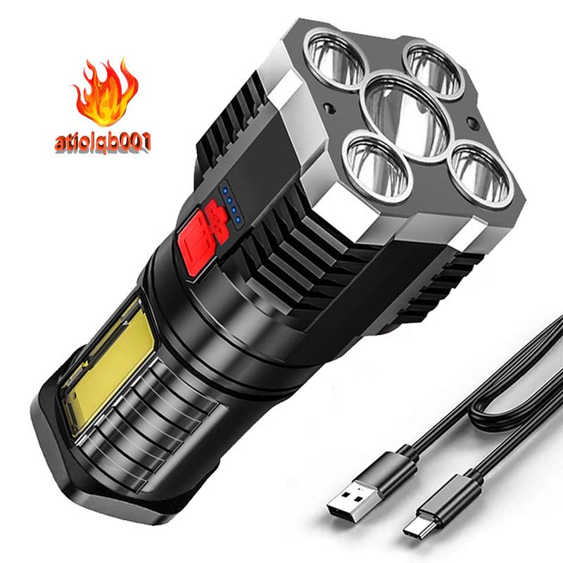 1 Bộ Đèn Pin Cắm Trại 5 Bóng LED Siêu Sáng