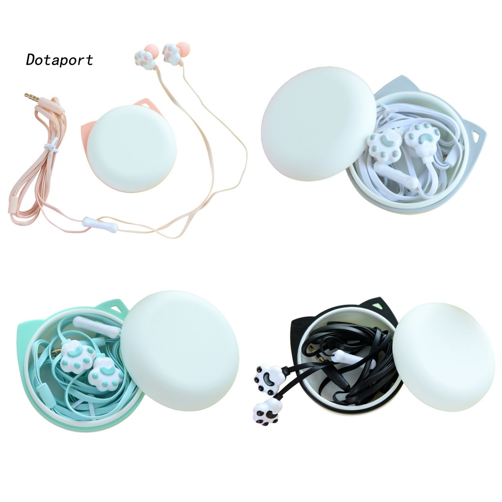 Tai Nghe Chụp Tai KDDT- Giắc Cắm 3.5mm Hình Chân Mèo Dễ Thương