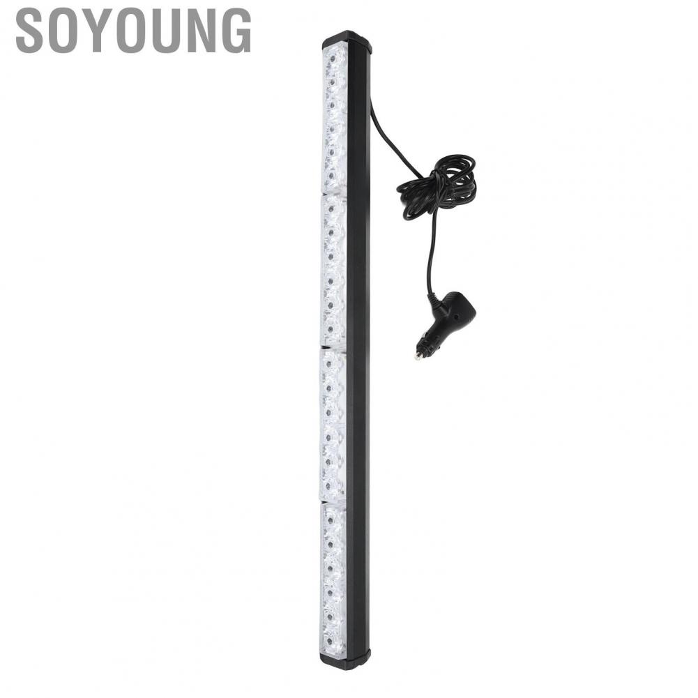 Soyoung Emergency Light Bar Strobe Warning Lamp 13 Flash Patterns High Brightness Universal IP67 Waterproof for Tractor Truck