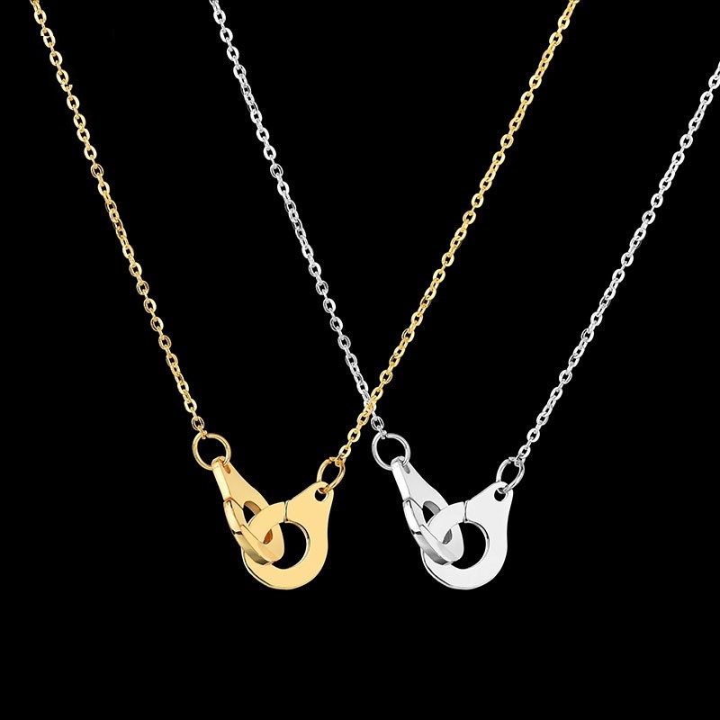 Z Vòng cổ Bằng Thép Titan Không Gỉ Mạ Vàng 24K S925 Phong Cách Hip Hop Cá Tính