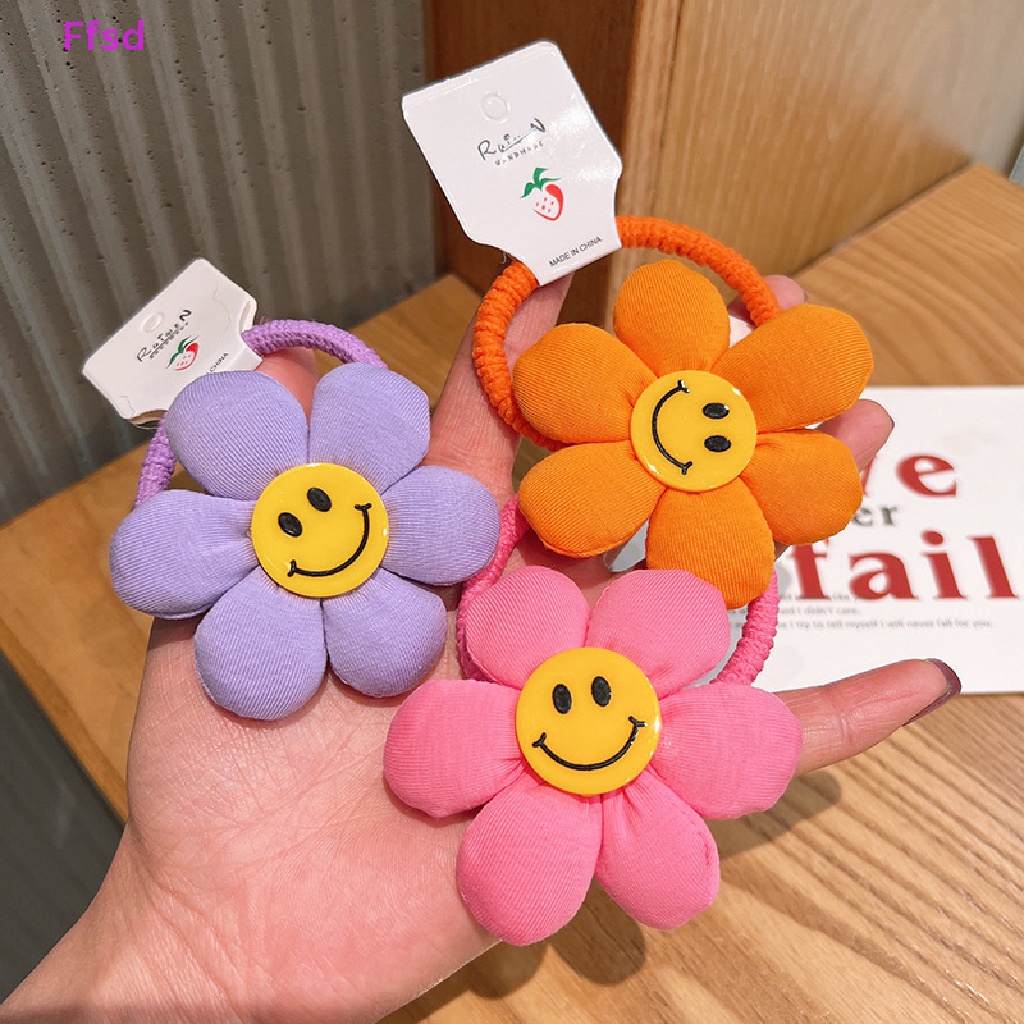 {Ffsd} Dây Buộc Tóc Đuôi Ngựa Cao Hình Hoa Hướng Dương Đáng Yêu Cho Bé * Hàng Bán Chạy