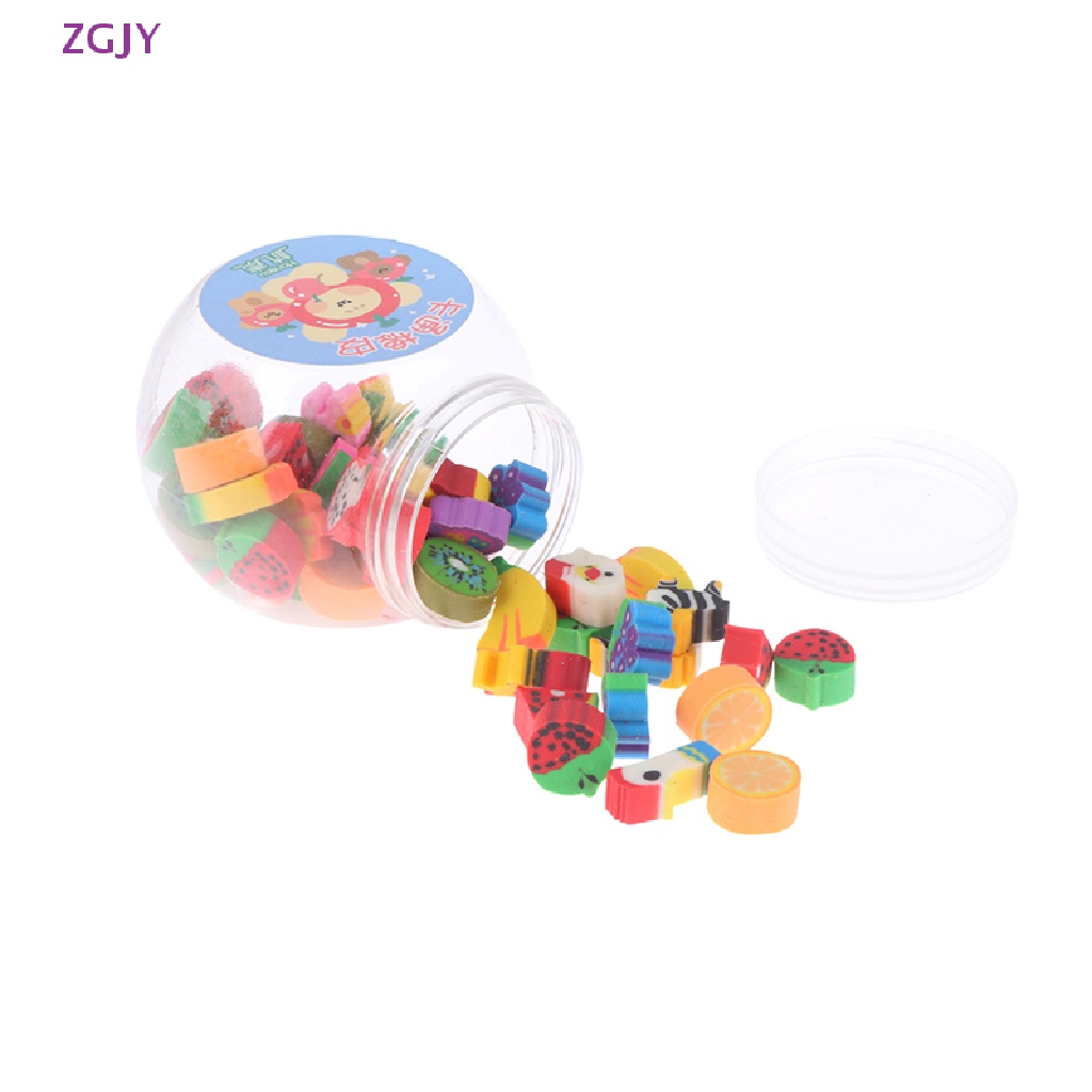 Bộ 50 Cục Tẩy Bút Chì Hình Động Vật Trái Cây ZGJY Đáng Yêu Mới