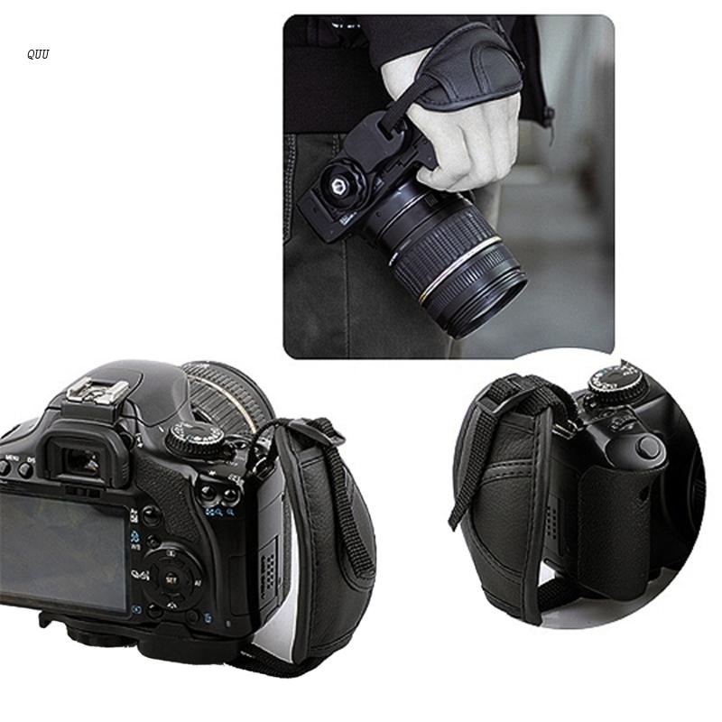 Dây Đeo Cổ Tay Bằng Da Mềm Điều Chỉnh Được Cho Máy Ảnh DSLR Và Không Gương
