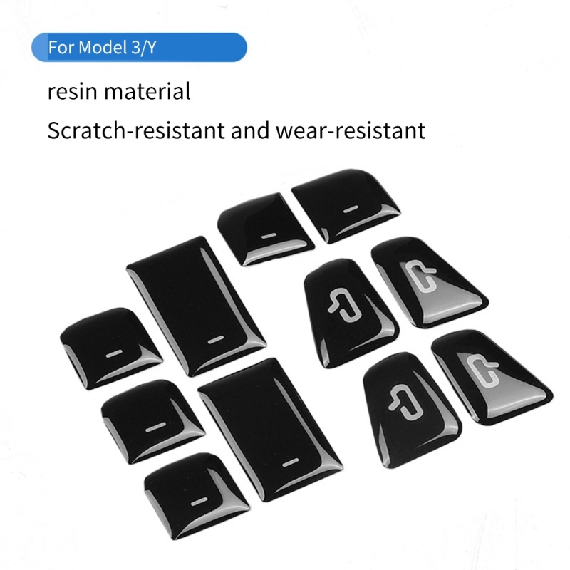 Bộ 11 / 22 Miếng Dán Công Tắc Cửa Sổ Xe Hơi Thích Hợp Cho Mô Hình