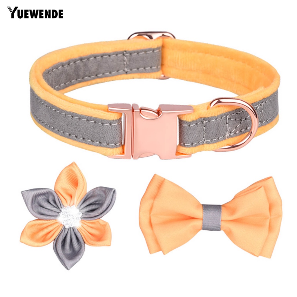 Set 3 Vòng Cổ Mềm Mại Màu Sắc Tươi Sáng Cho Thú Cưng