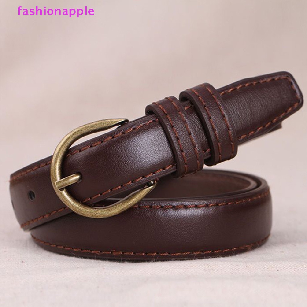 Thắt Lưng Da PU Khóa Vuông Phong Cách Vintage Thời Trang Cho Nữ