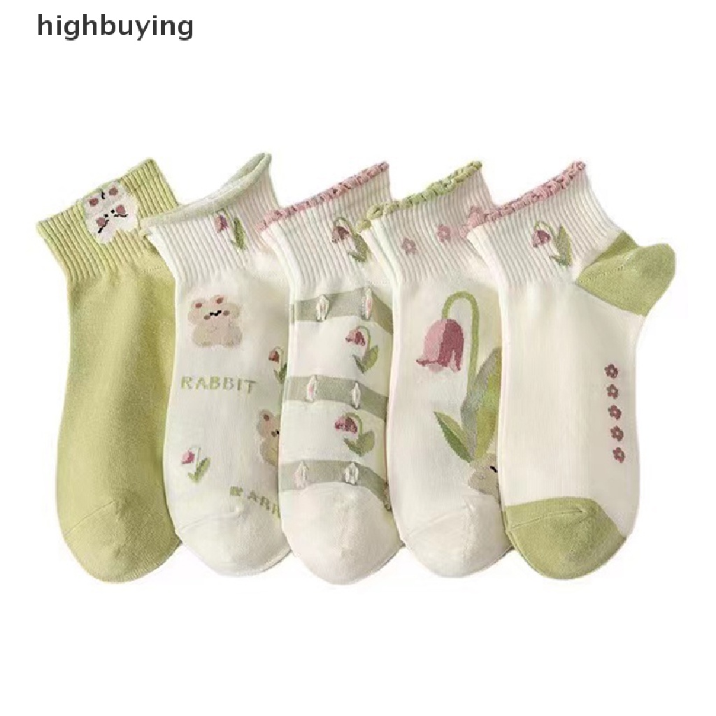 Đôi Vớ Cotton NgắN HọA TiếT Thỏ Dễ Thương ThờI Trang Cho Nữ