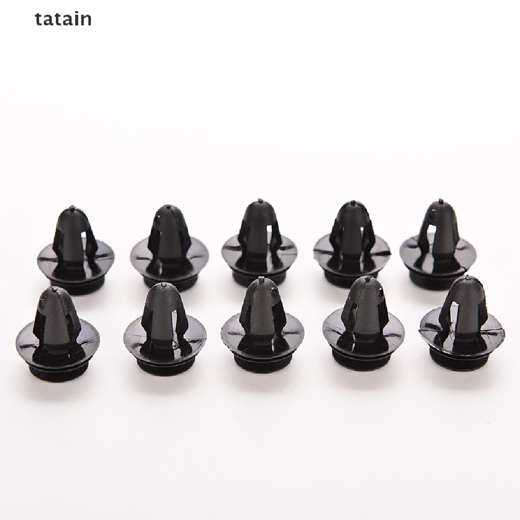 Set 10 Đinh Tán Nhựa 8Mm Màu Đen Chuyên Dụng Cho Xe Hơi