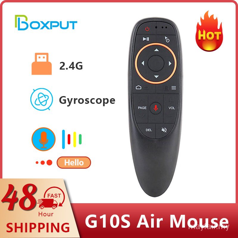 BPR1S Plus G10S Air Mouse Điều khiển từ xa bằng giọng nói BT5.0 2.4G Con quay hồi chuyển không dây I