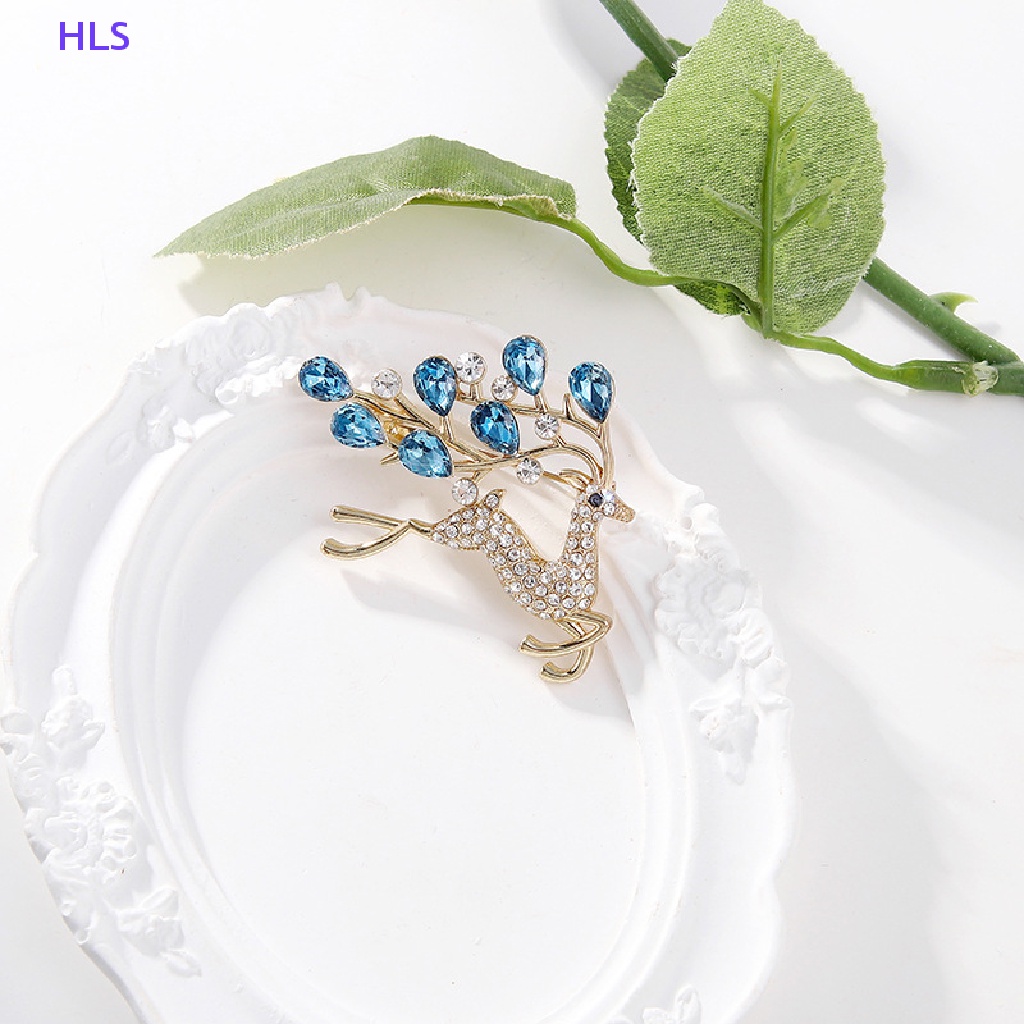 Ghim Cài Áo Hình Hươu Đính Đá Dễ Thương Cho Nữ