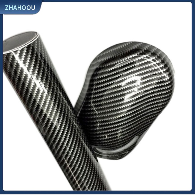 ☃Nhà Cửa☃ Miếng Dán Họa Tiết Sợi Carbon 5d Bóng Trang Trí Xe Hơi Diy