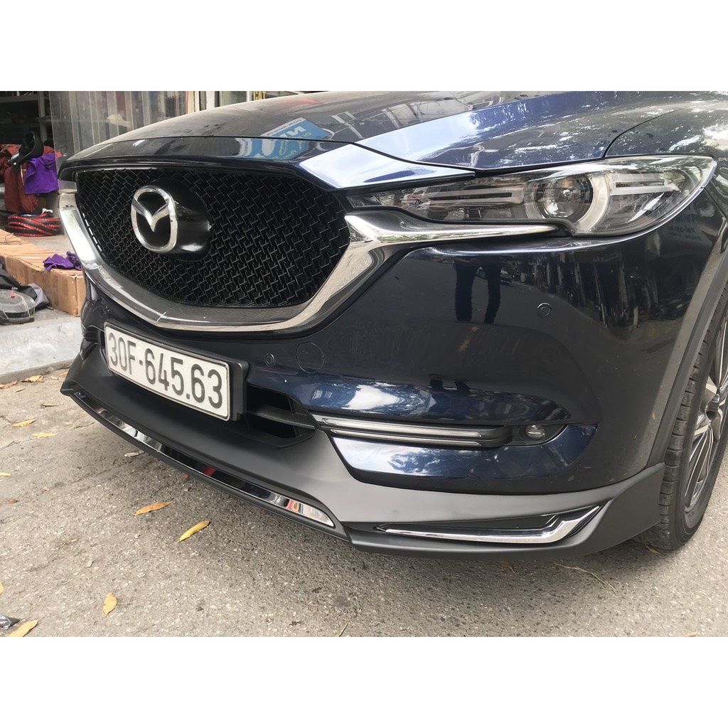 Ốp cản trước Mazda Cx5, Cx8 2018-2022  Body Lip trước NHỰA ABS CAO CẤP. 3 MẪU CARBON VÀ ĐEN