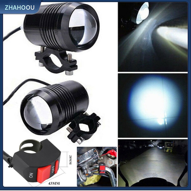 ☃Phụ Kiện Trang Trí Nhà Cửa Kiểu Dáng Dễ Thương Xinh Xắn☃ Set 2 Đèn Pha U1 Chuyên Dụng Cho Xe Mô Tô