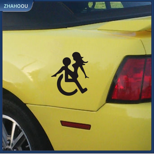 ☃Phụ Kiện Trang Trí Nhà Cửa Kiểu Dáng Dễ Thương Xinh Xắn☃ Miếng Dán Trang Trí Đuôi Xe Hơi / Mô Tô Họa Tiết Cô Gái Gợi Cảm Vui Nhộn