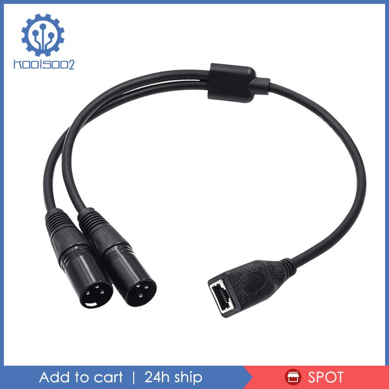 Dây Cáp Âm Thanh Nối Dài 0.5M XLR 3Pin Male Sang RJ45