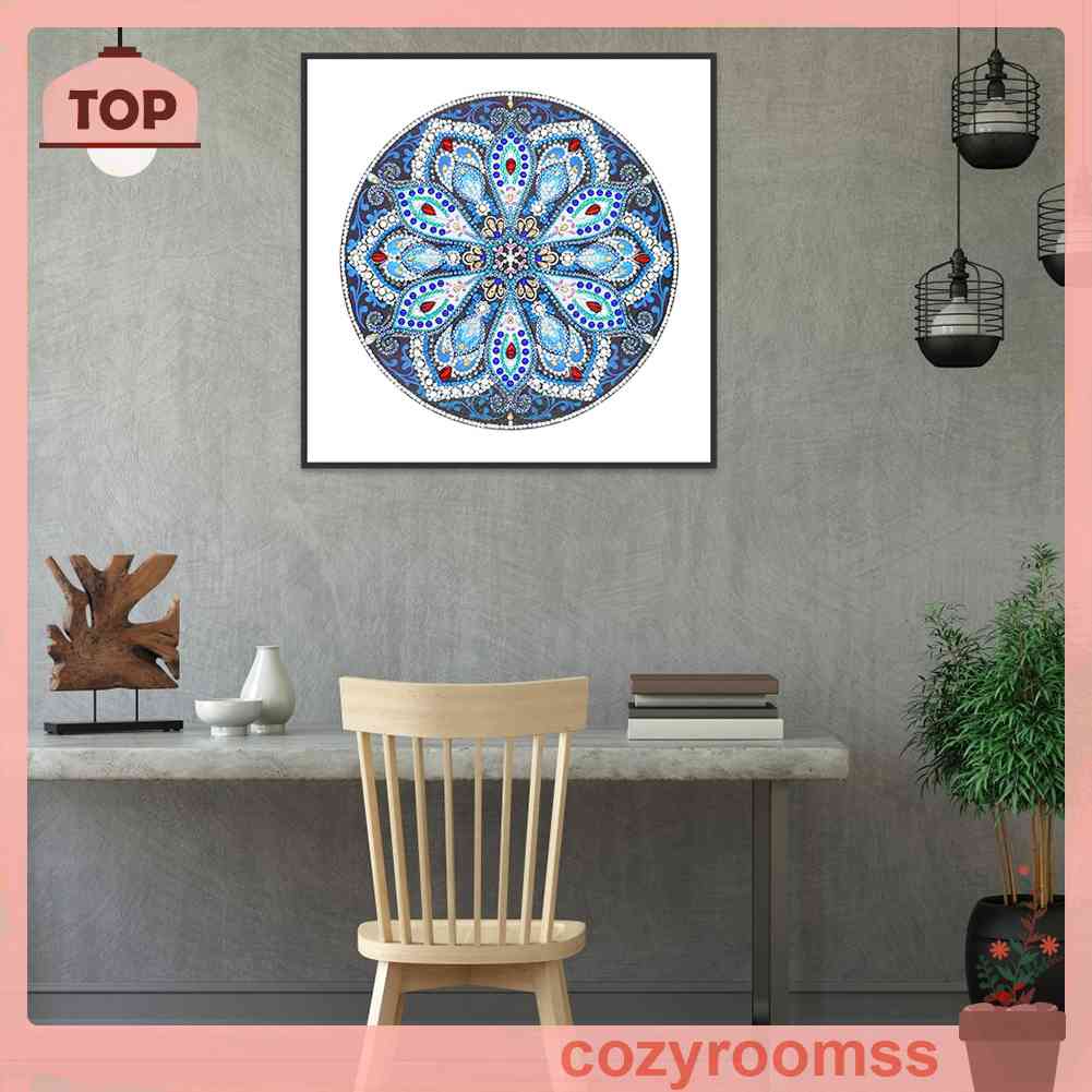 Tranh Đính Đá 5D DIY Họa Tiết Mandala Để Trang Trí Nhà