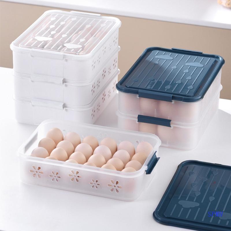 Hộp Đựng Trứng Hai Tầng Bằng Nhựa Siêu One / Hai Lớp