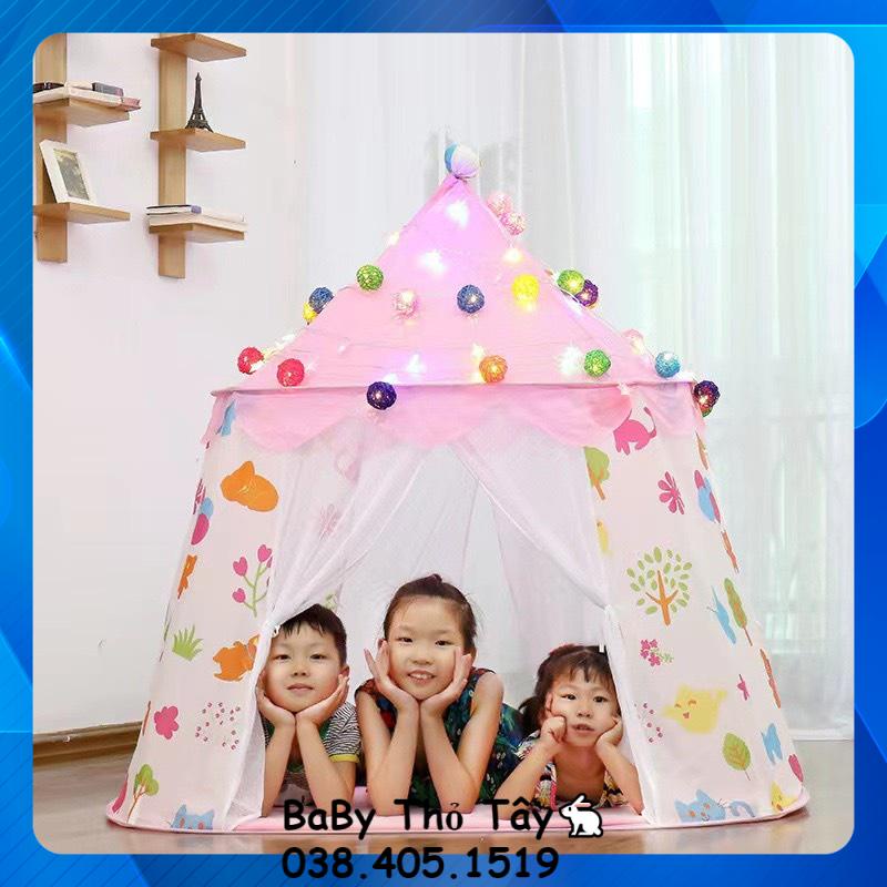 Lều cho bé Ngủ Công Chúa Hoàng Tử Hình Dáng Lâu Đài Cao Cấp Cho Bé Trai Bé Gái S6