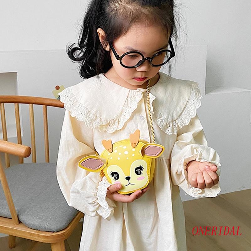 Túi Da Pu Đeo Chéo Mini In Họa Tiết Động Vật Dành Cho Các Bé