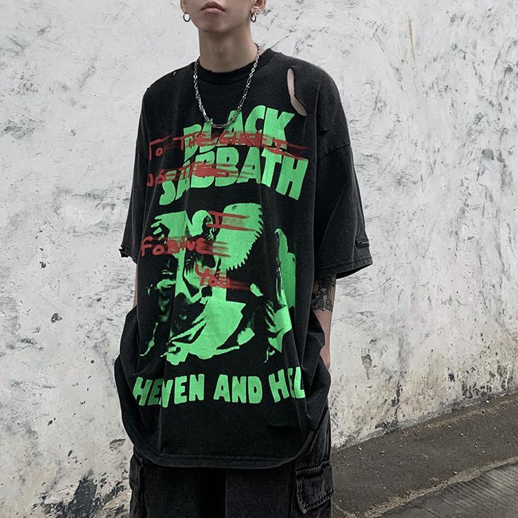 Áo Thun Tay Ngắn Phong Cách Harajuku Thời Trang Đường Phố Mới Cho Nam 2023 QV6S