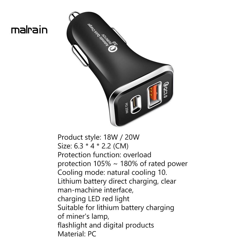 Bộ Sạc Điện Thoại Tốc Độ Cao Chống Cháy Cho Xe Hơi