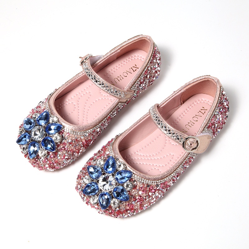 Giày Công Chúa Elsa Đế Mềm Thoải Mái Thời Trang Xuân Thu 2023 Cho Bé Gái