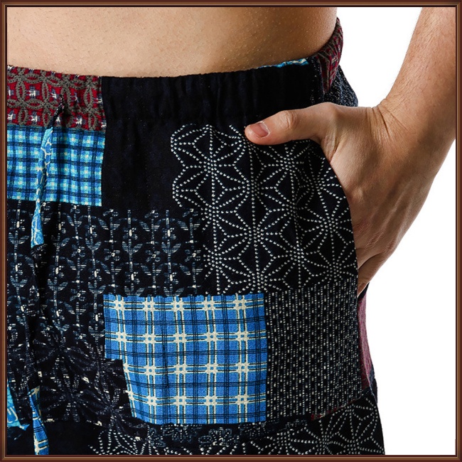 Quần Dài Vải Lanh Cotton Dáng Rộng Phối Dây Rút Phong Cách Boho Cho Nam Và Nữ