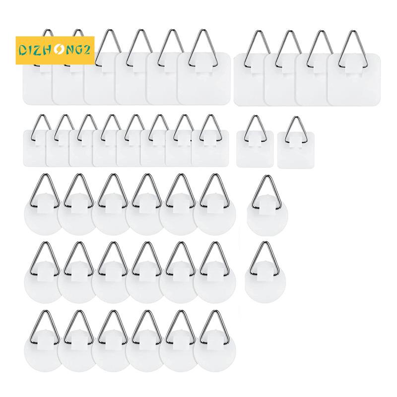 Set 40 Giá Đỡ Đĩa Tròn Dán Tường Tự Dính