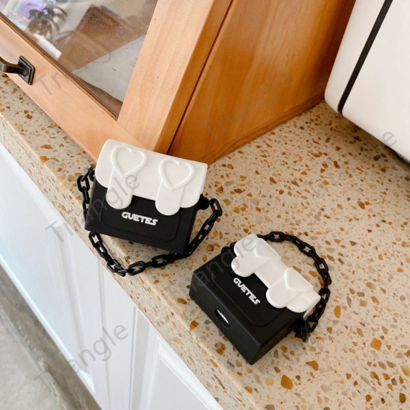 Vỏ Bảo Vệ Hộp Sạc Tai Nghe Bluetooth Không Dây airpods pro2 Airpods1 2 3 Airpods1 / 2 pro3 Bằng Silicon Hình Túi Xích Thời Trang