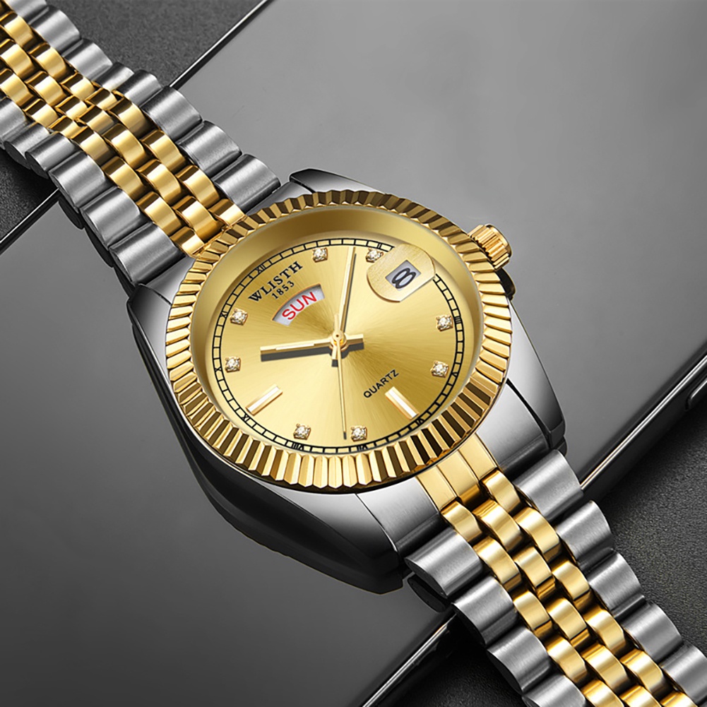 Đồng Hồ Đeo Tay Phong Cách Doanh Nhân Cổ Điển Dành Cho Nam