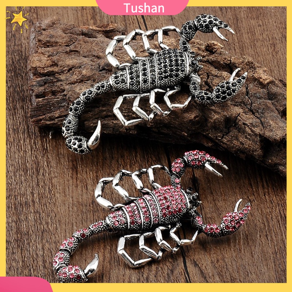 Ghim Cài Áo Hình Bọ Cạp Đính Đá Nhân Tạo Thời Trang