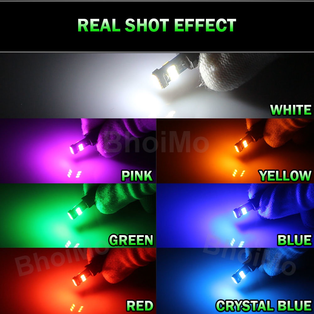 Đèn LED T5 2021 9SMD W3W 3014 17 73 74 27 21 T5 DC12V Chuyên Dụng Cho Bảng Điều Khiển Xe Hơi