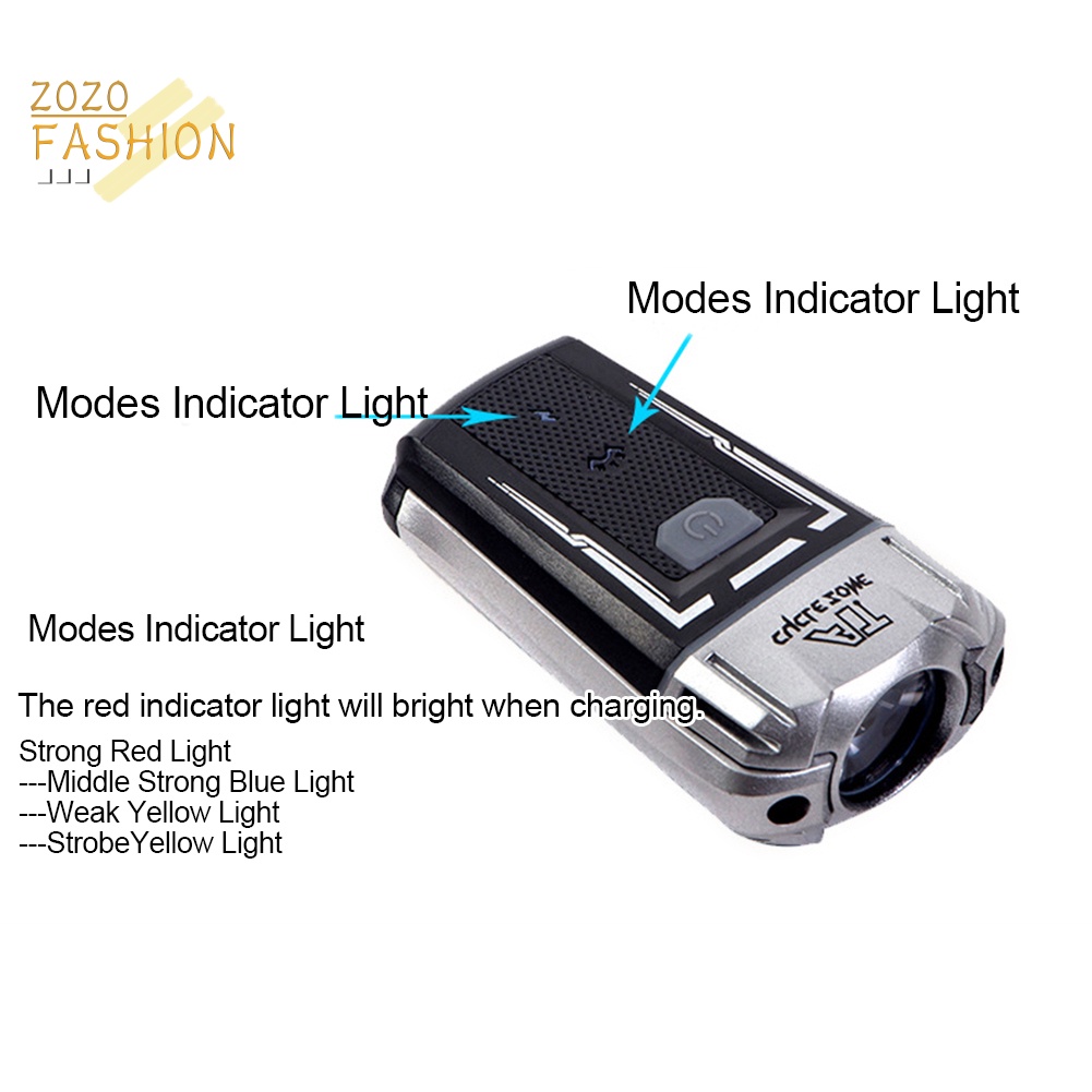 Đèn Pin Gắn Tay Lái Xe Đạp Có Thể Sạc Lại Bằng Cổng USB