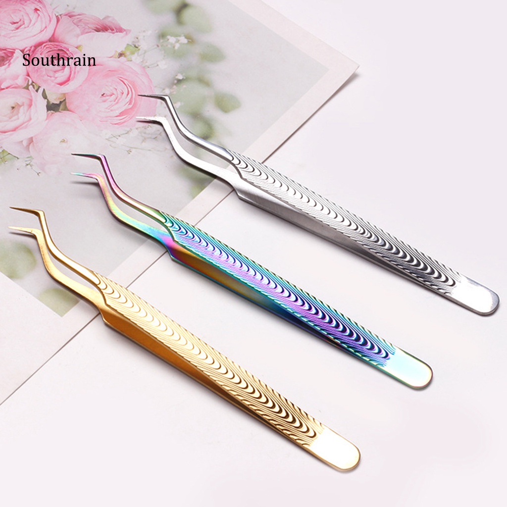 Nhíp Gắp Lông Mi Giả Bằng Thép Không Gỉ Chống Tĩnh Điện Độ Chính Xác Cao