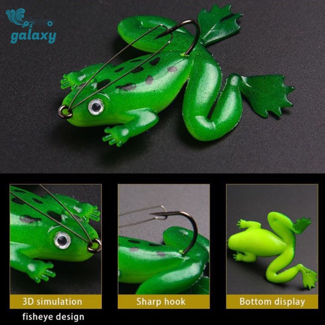 Galaxy Set 4 Mồi Giả Nhử Cá Ếch 6cm / 5g Bằng Nhựa Mềm