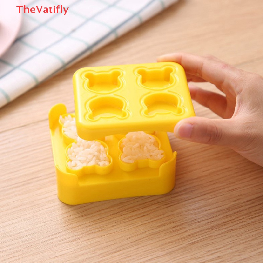 Khuôn Làm Cơm Nắm Hình Gấu Dễ Thương DIY