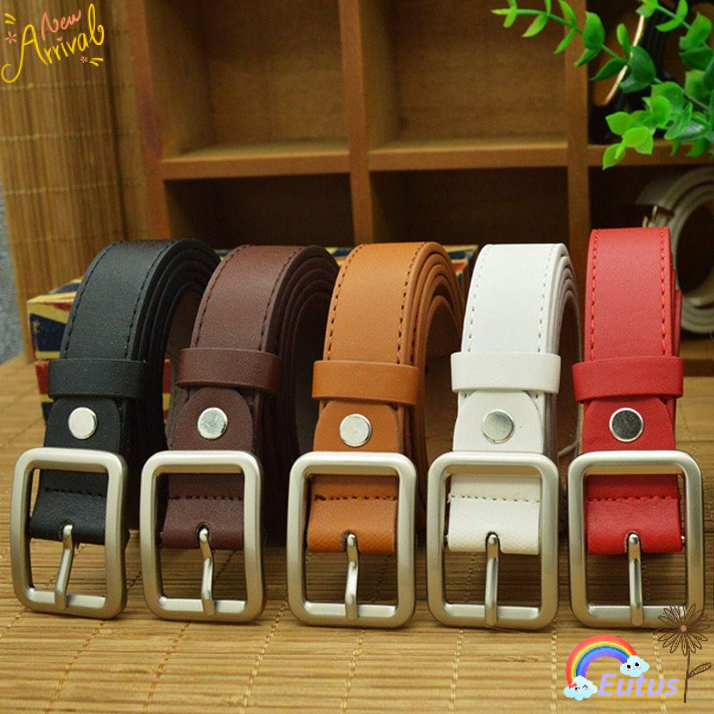 Thắt Lưng Da PU Khóa Chốt Cài Điều Chỉnh Được Cá Tính Cho Nữ