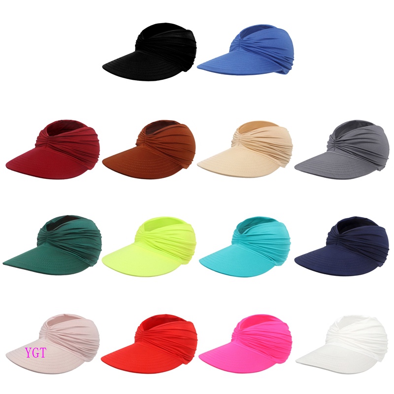 Ygt Mũ Lưỡi Trai Nửa Đầu Chống Nắng / Tia UV Thời Trang Đi Biển Mùa Hè Cho Nữ