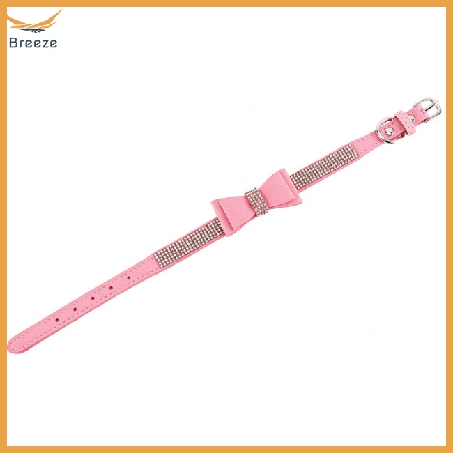 Vòng Cổ Da HìNh Nơ MềM MạI Cho Thú Cưng