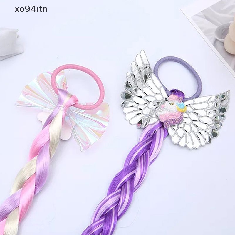 Dây Buộc Tóc Hình Bướm Hoạt Hình Nhiều Màu Dễ Thương Cho Bé Gái