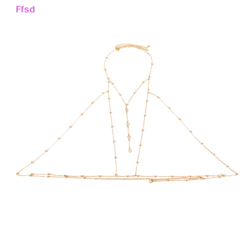 {Ffsd} Bikini Mắt Xích Đeo Hông / Ngực Trang Sức Gợi Cảm Thời Trang Đi Biển Đơn Giản Cho Nữ Bán Chạy