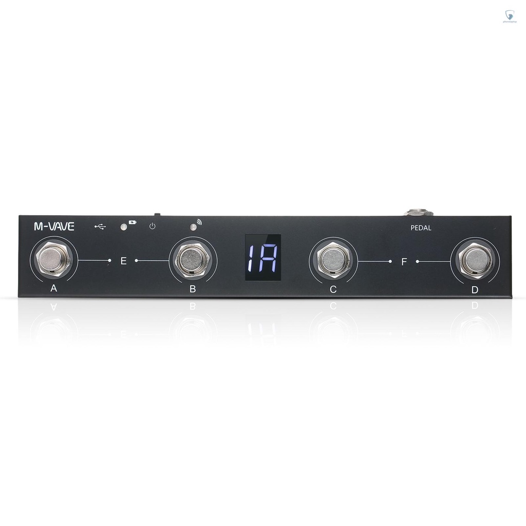 Bàn Đạp Điều Khiển Chân Sạc Không Dây 4 Nút (laptvn) M-VAVE Chocolate BT Có Thể Sạc Lại Được