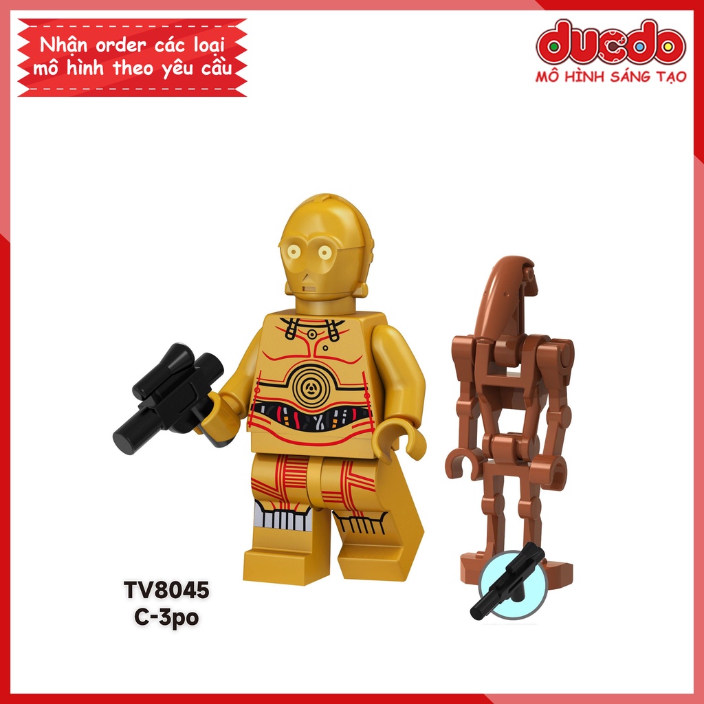 Minifigures nhân vật Chiến tranh giữa các vì sao - Đồ chơi Lắp ghép Xếp hình Mini Mô hình TV6106