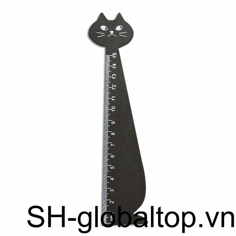 Thước Gỗ Thẳng 15cm Họa Tiết Hoạt Hình Đáng Yêu