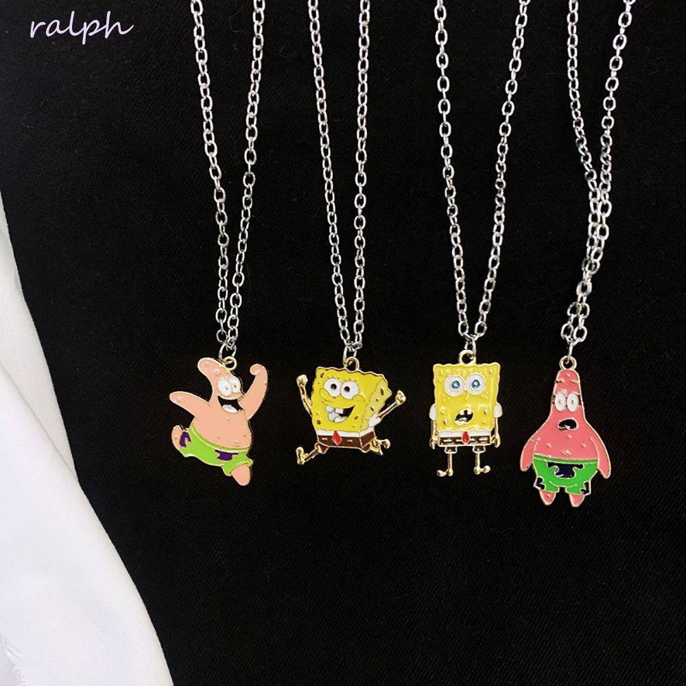 Vòng Cổ Choker Họa Tiết Hoạt Hình SpongeBob Dễ Thương Cho Cặp Đôi