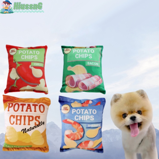 Đồ Chơi Nhồi Bông Hình Khoai Tây Chiên Chống Cắn Cho Thú Cưng